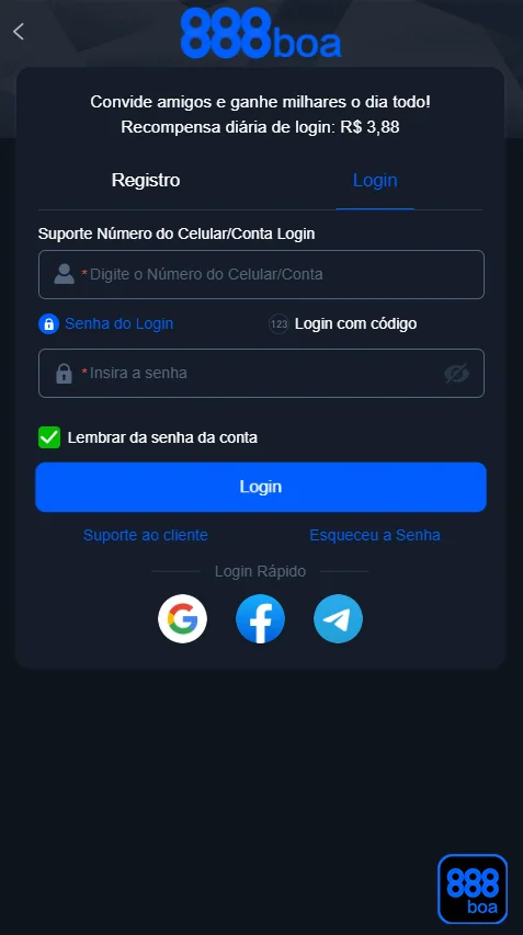 Usuário jogando em cassino ao vivo pelo celular
